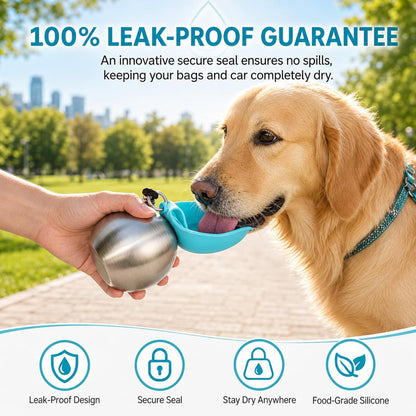 2-in-1 Portable Dog Water Bottle