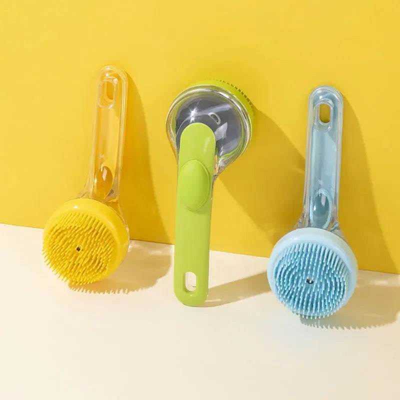 Cepillo de baño masajeador para perros y gatos